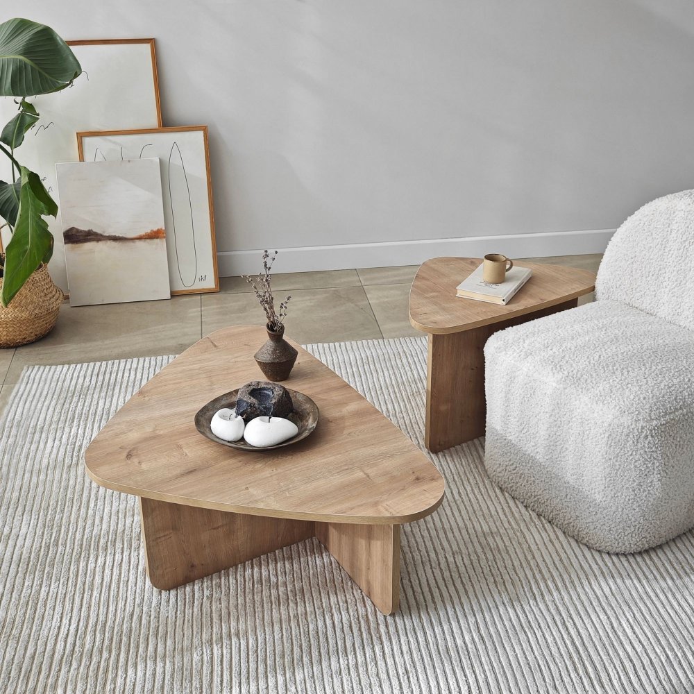 Sada konferenčních stolků Ballare Set - Sapphire Oak (obrázek 5)