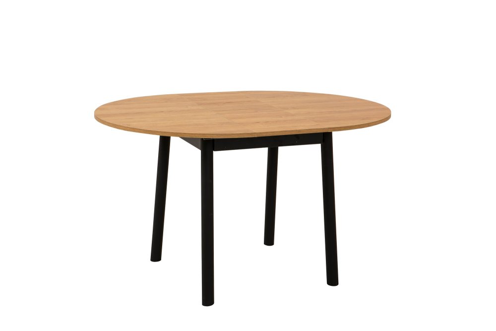 Extendable Dining Table Oliver - Oak, Black (obrázek 5)