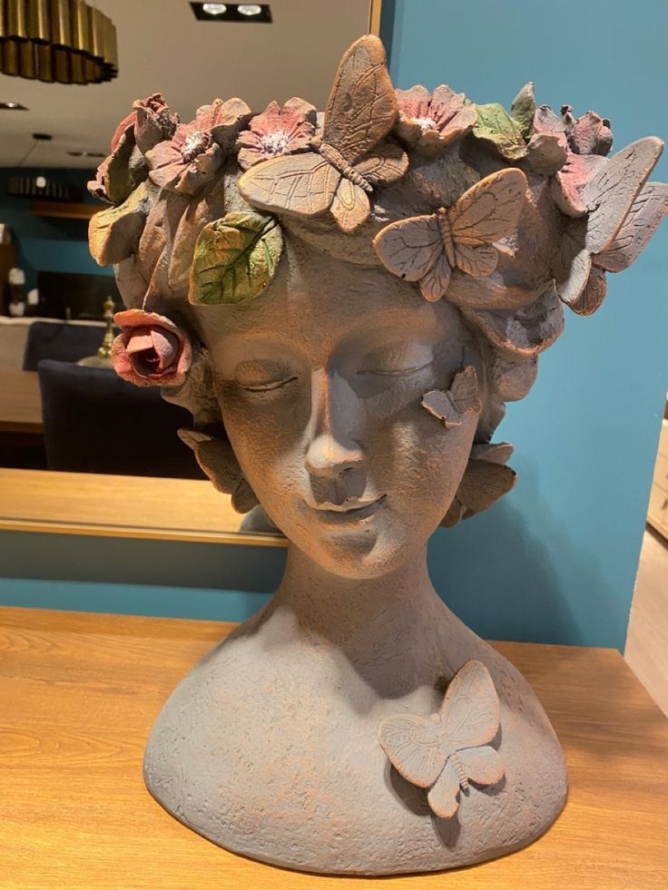 Vase Kelebek - Antique Cream