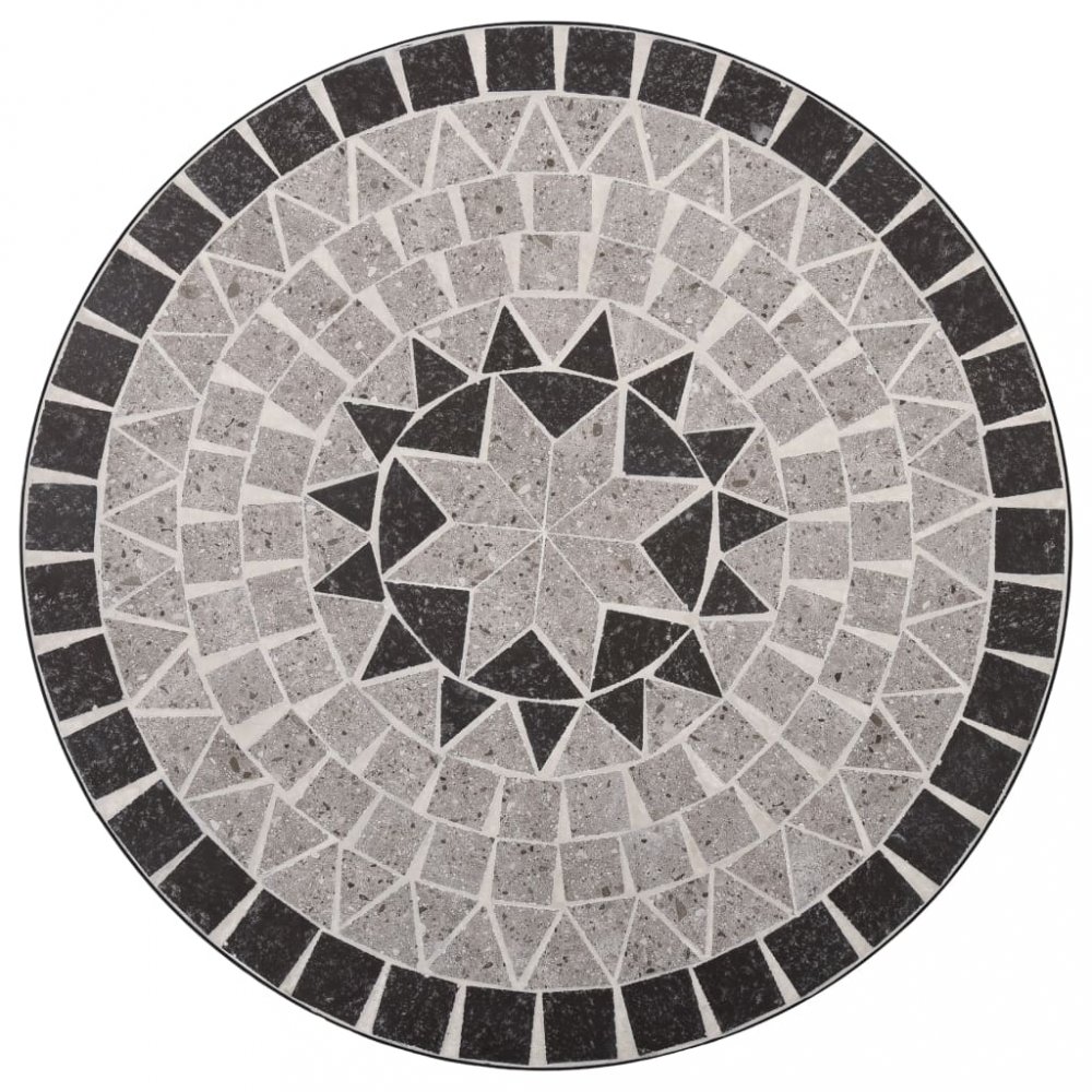 Mozaikový bistro set 3 ks keramika Dekorhome Tehlová