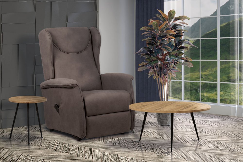 Elektrické polohovací křeslo TV-1192 Autronic Šedohnědá taupe Obrázek