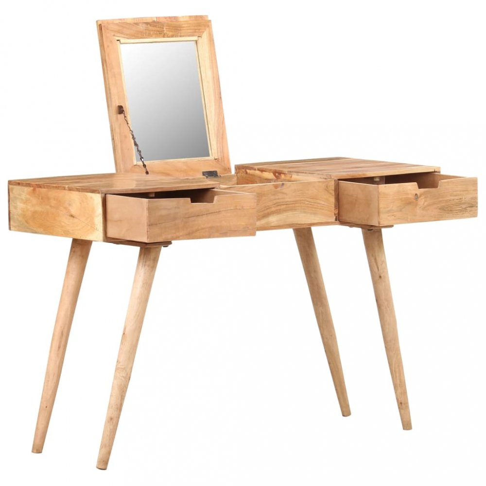 Toaletní stolek masivní dřevo Dekorhome Akácie,Toaletní stolek masivní dřevo Dekorhome Akácie