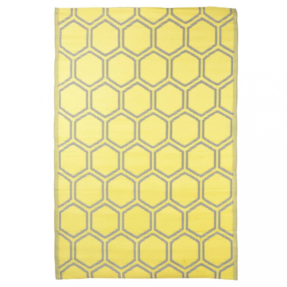 E-shop Vonkajší koberec 182 x 122 cm Dekorhome Žltá