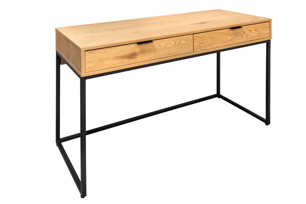 Psací stůl se šuplíky LITAI Dekorhome Bílá Obrázek