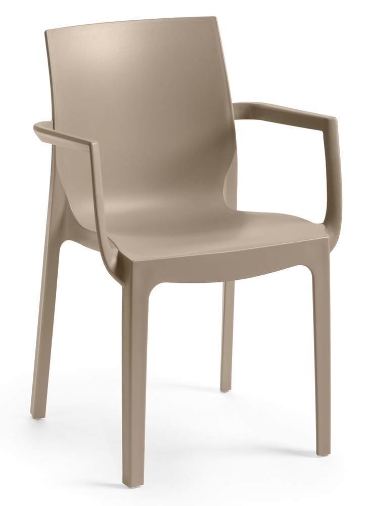 E-shop Jídelní židle EMMA ARMCHAIR Šedohnědá taupe,Jídelní židle EMMA ARMCHAIR Šedohnědá taupe