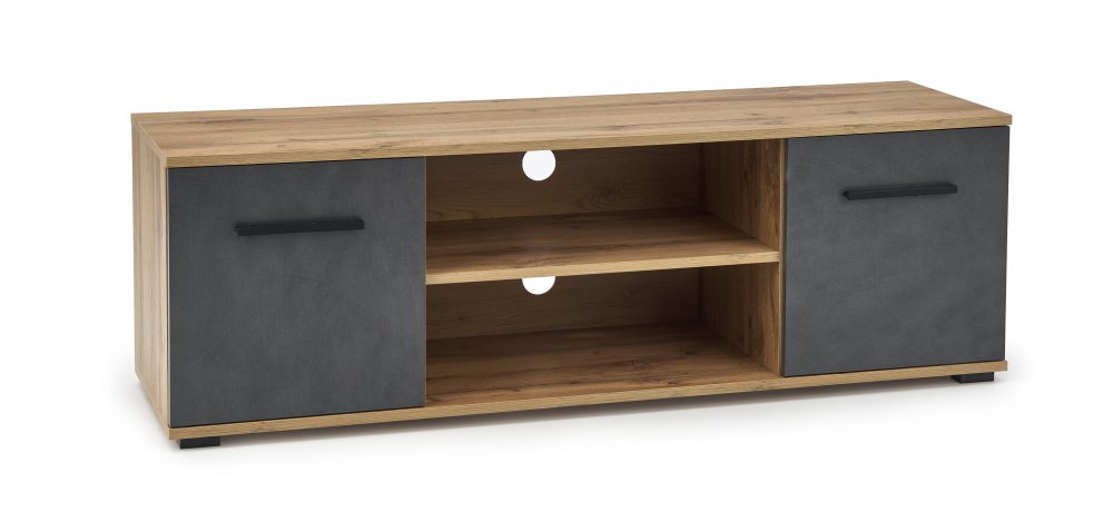 Televizní stolek LIMA RTV-1 dub sonoma Halmar Dub wotan / šedá