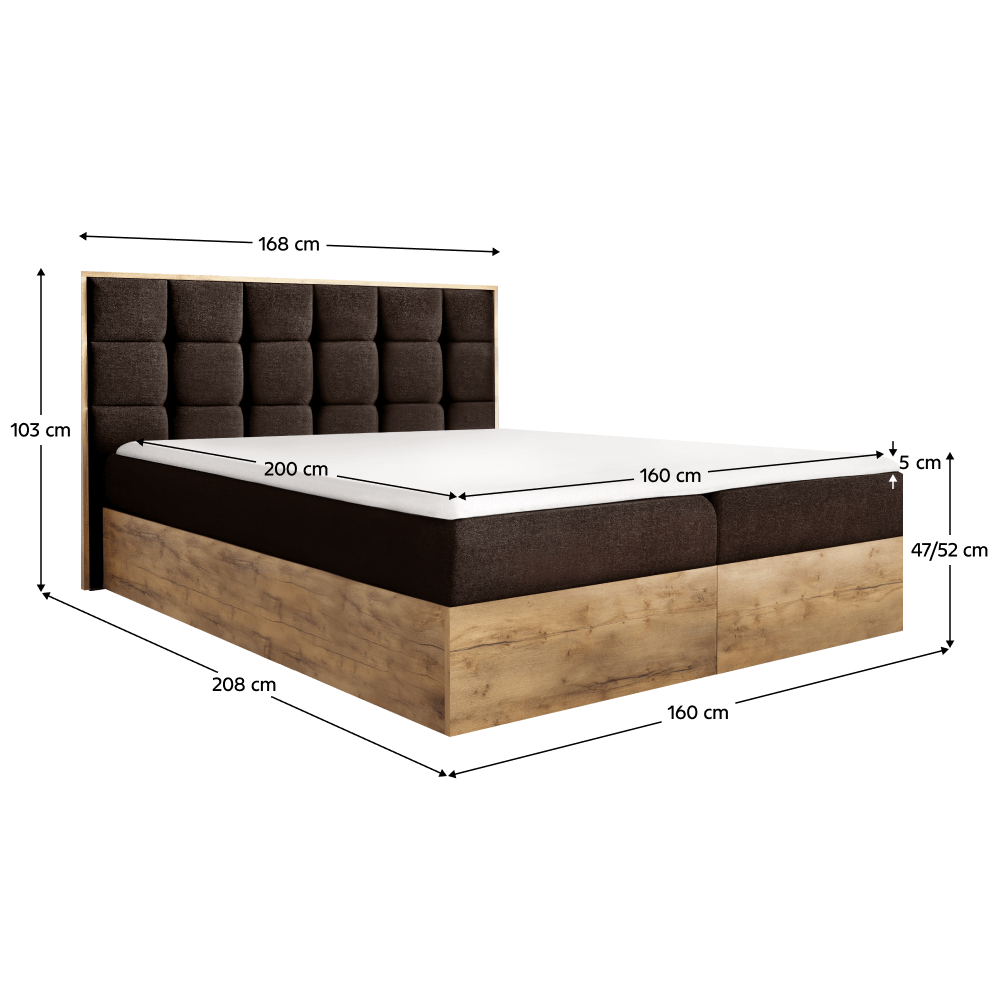 Boxspringová postel SUSAN 2 160 cm