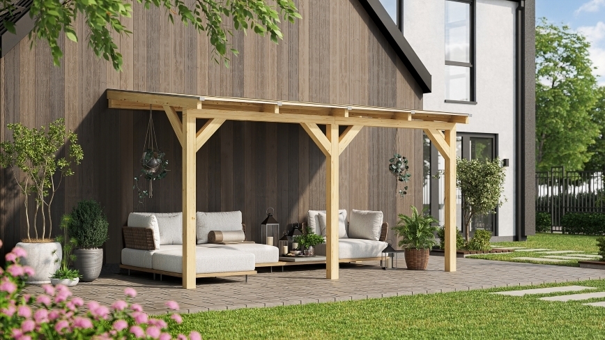 Drevená záhradná pergola 672 Weka