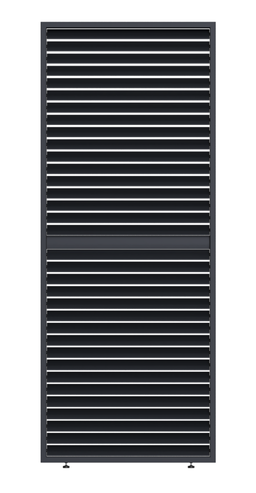 Sklápací hliníkový panel zatienenia pre bioklimatickú pergolu Rojaplast