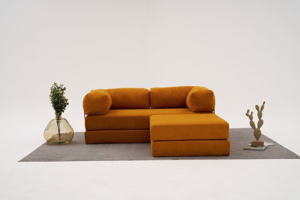 Rohová sedací souprava Comfort Mini - Orange (obrázek 12)