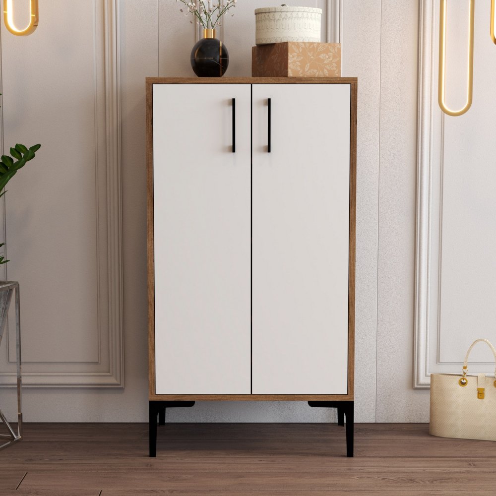 Botník Prag - Walnut, White (obrázek 6)