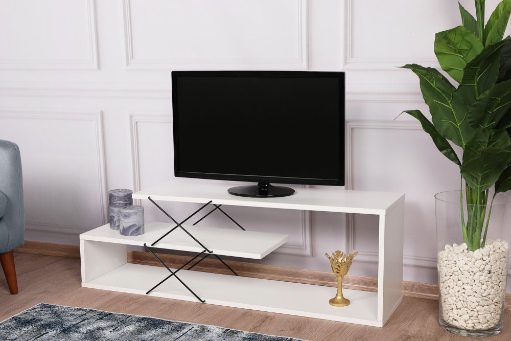 TV stolík Zigzag - White