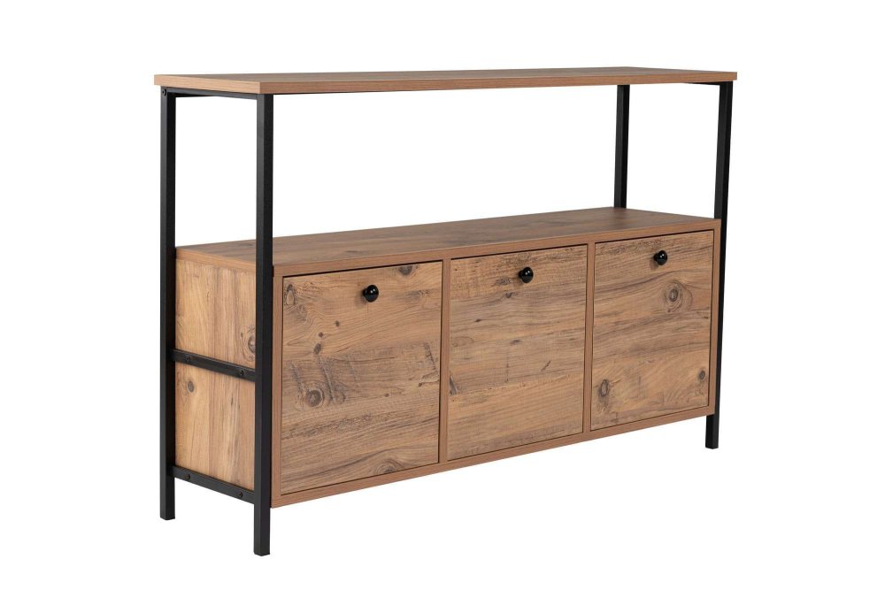 Konzolový stolík Solace - Atlantic Pine, Black