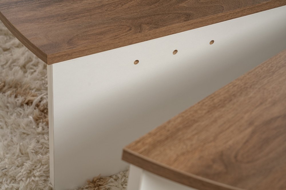 Konferenční stolek Orion - Walnut, White (obrázek 5)