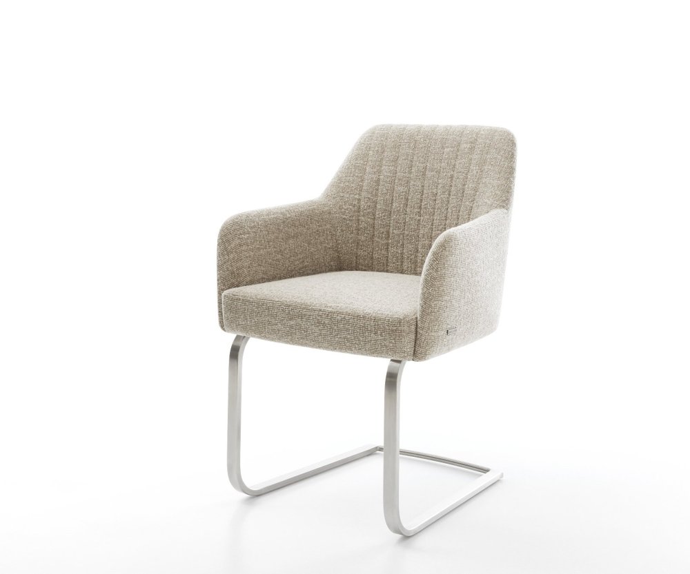 Jídelní židle Greg-Flex tkanina Měkký béžová jídelní židle