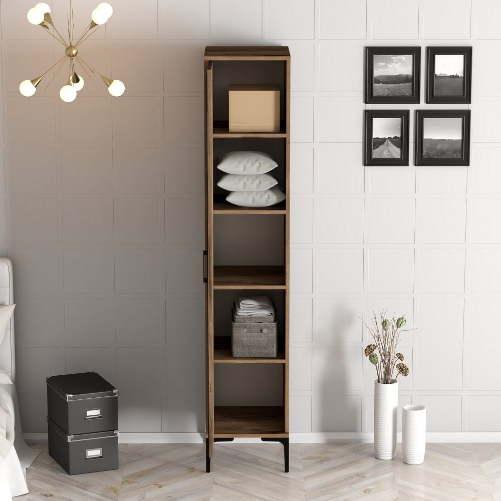 Šatní skříň Kumsal R - Walnut (obrázek 7)