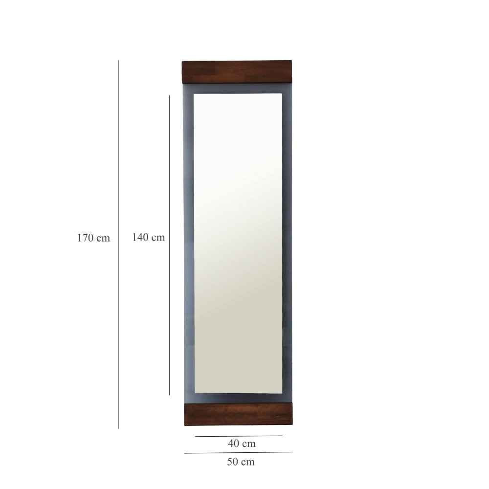 Stojací zrcadlo Murano - Walnut (obrázek 3)