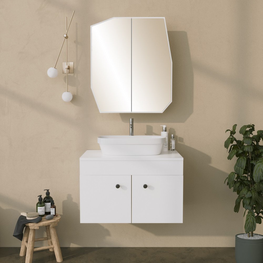 Kúpeľňová skrinka Quartz Cabinet - White