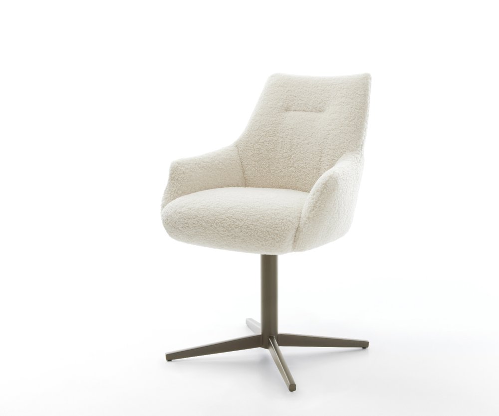 Jedálenská stolička Alja-Flex s opierkami teddy béžová podstava