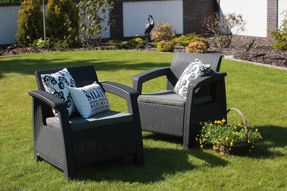 Zahradní křeslo CORFU Allibert Cappuccino Obrázek