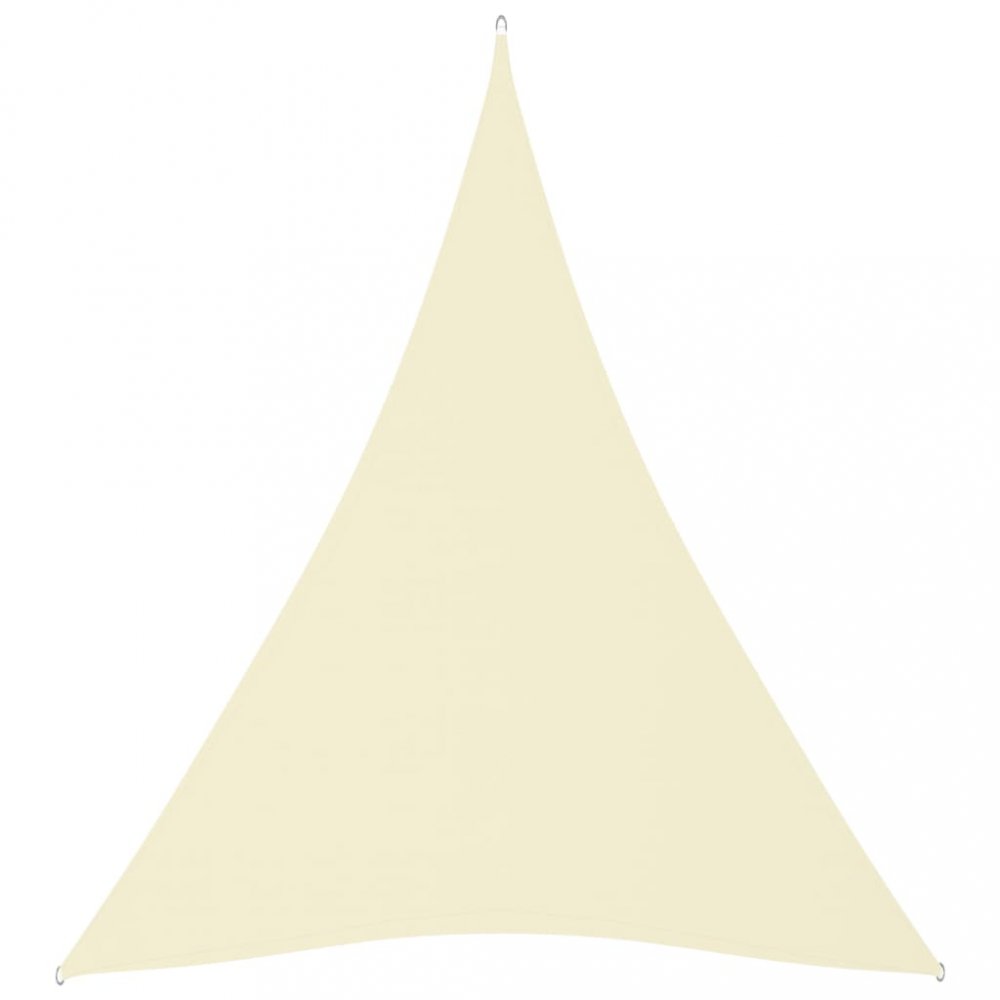 Stínící plachta trojúhelníková 3 x 4 x 4 m oxfordská látka Dekorhome Krémová,Stínící plachta trojúhe