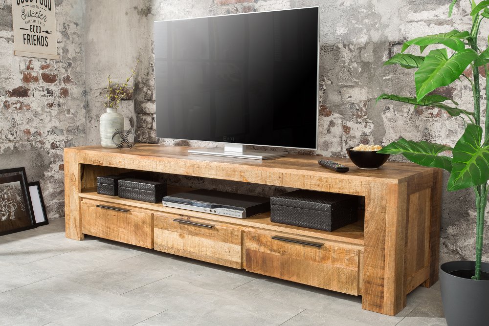 E-shop TV stolek THOR  Přírodní dřevo,TV stolek THOR  Přírodní dřevo