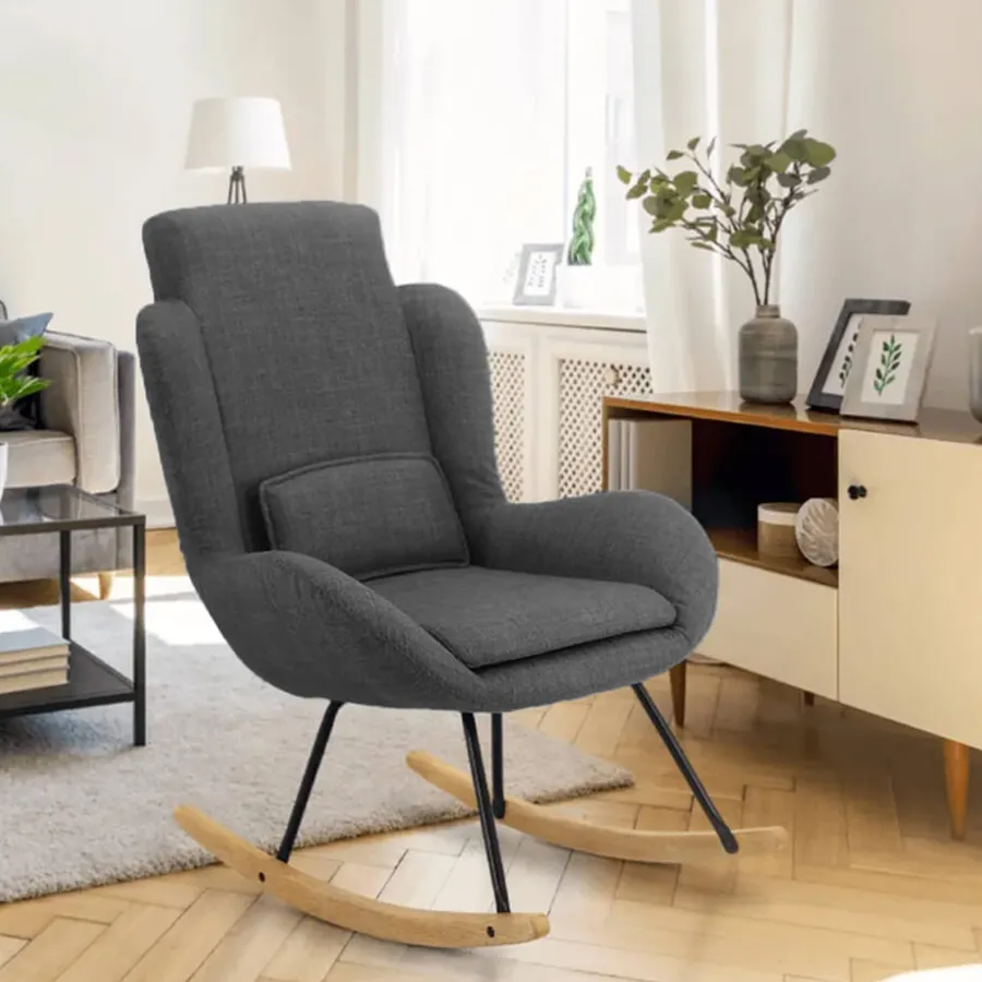 Houpací křeslo HARPER šedá Tempo Kondela