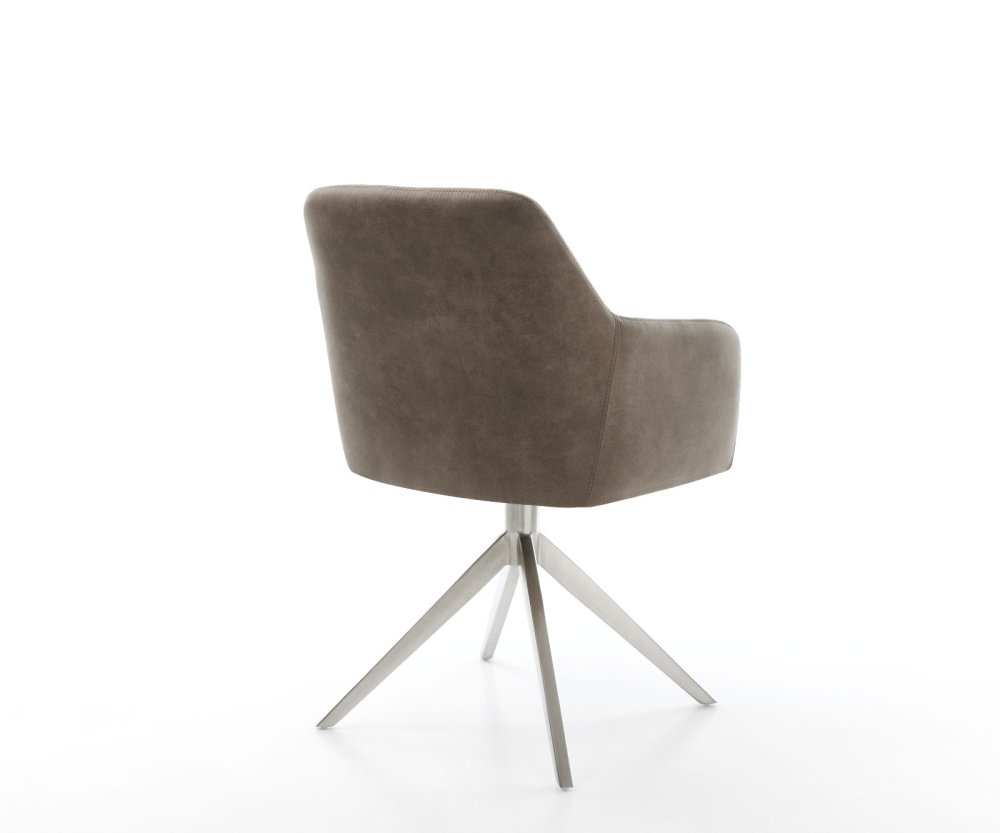 Jídelní židle Greg-Flex taupe vintage křížová podnož široká Obrázek