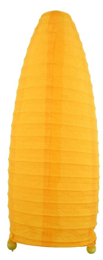 Papierová stolová lampa žltá Papyrus