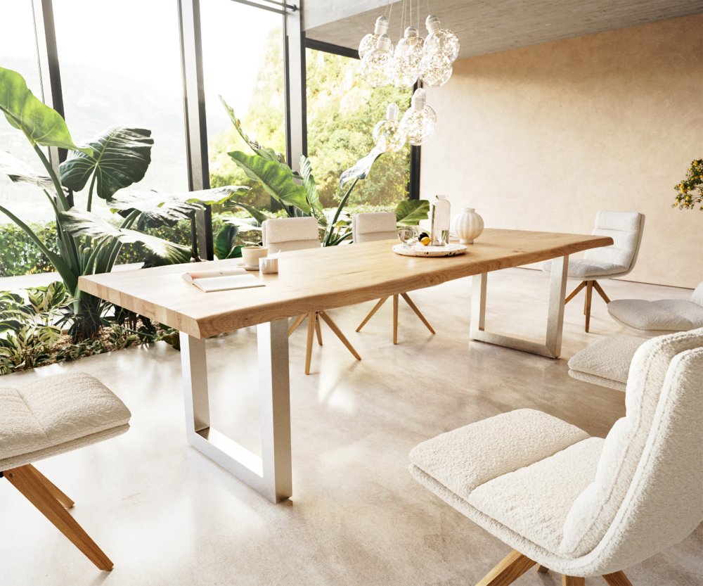 Jídelní stůl Edge 300x100 cm přírodní dub live