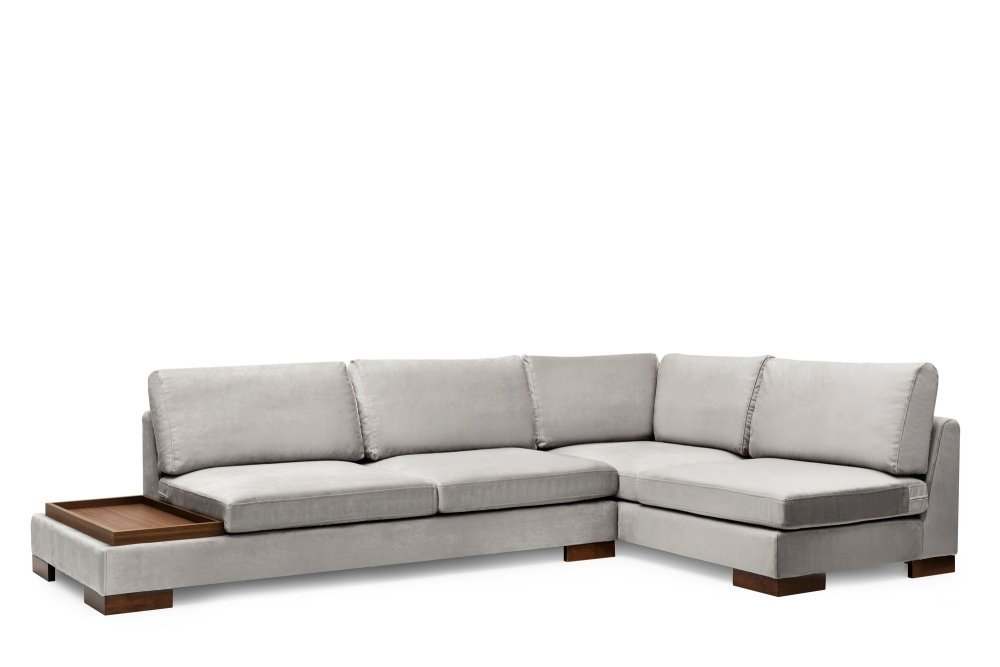 Rohová sedací souprava Tulip Corner Right Without Pouf - Light Grey (obrázek 4)