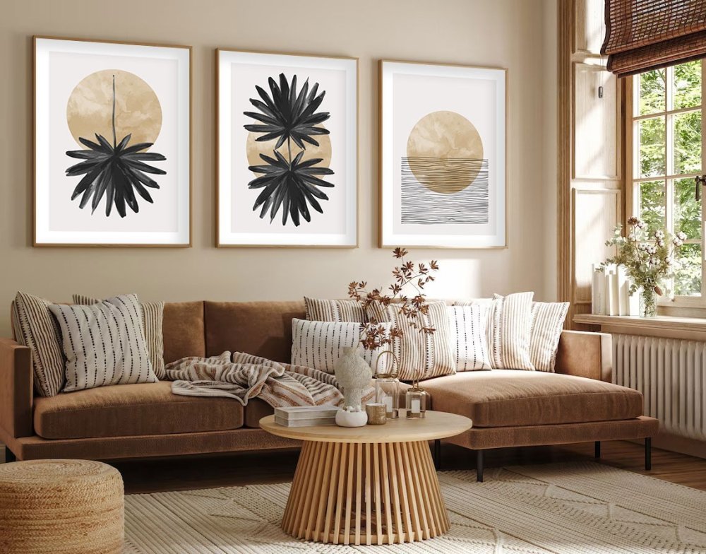 Dekoratívny rámovaný obraz z MDF (3 kusy) Huhu210 - 50 x 70