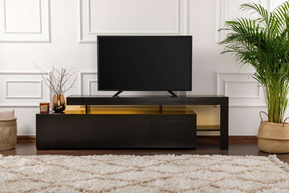 TV stolík BELIZ s LED osvetlením Asirgroup
