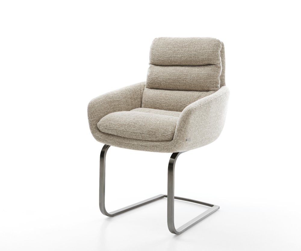 Konzolová jedálenská stolička Abelia-Flex s opierkami tkanina mäkká