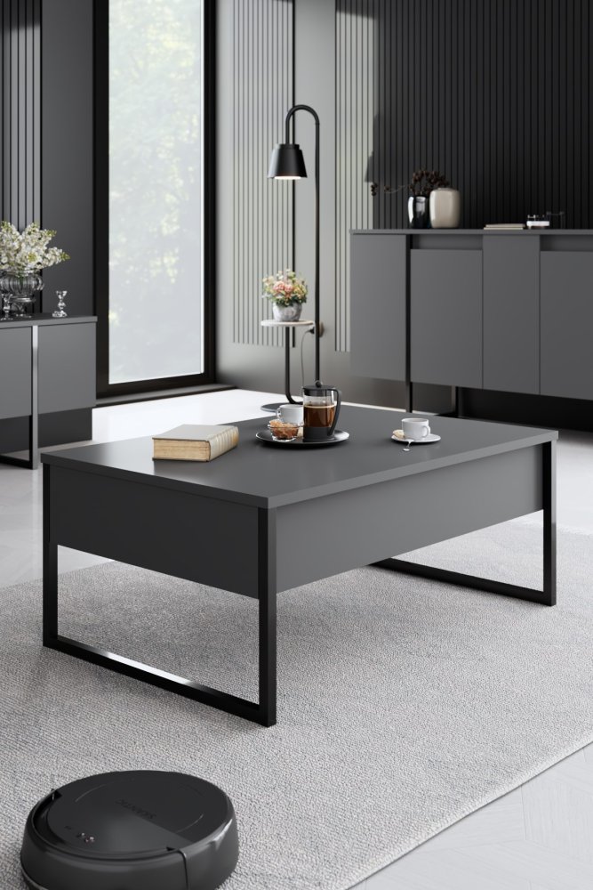 Living Room Furniture Set Luxe - Anthracite, Black (obrázek 12)