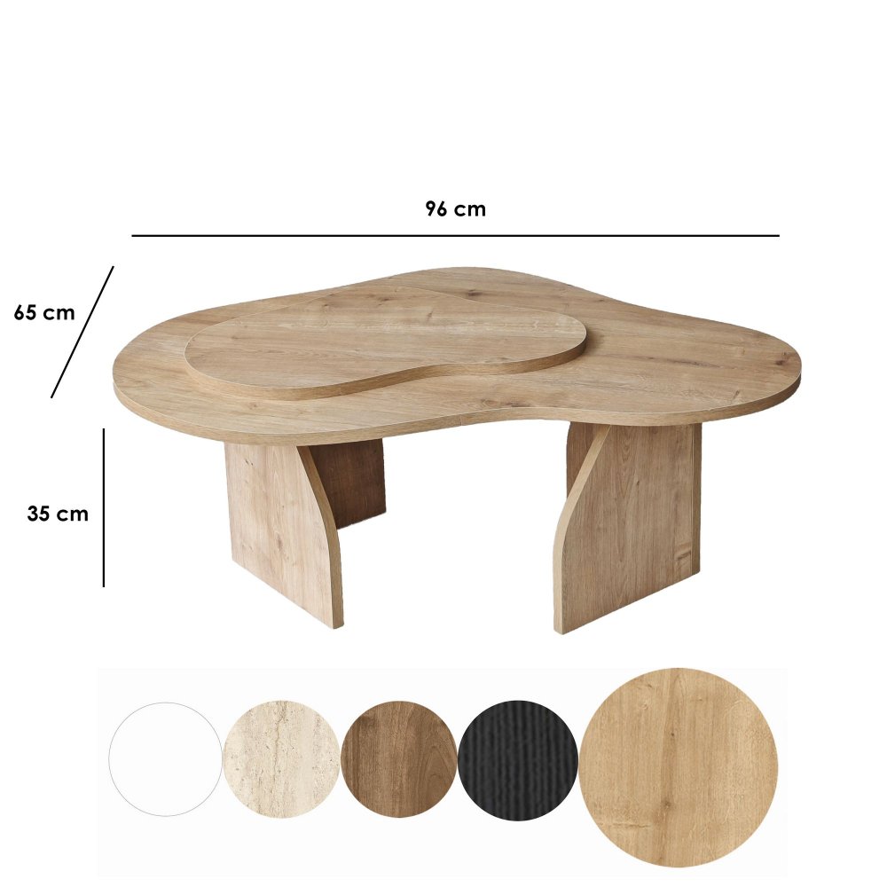 Konferenční stolek Melted - Sapphire Oak (obrázek 3)