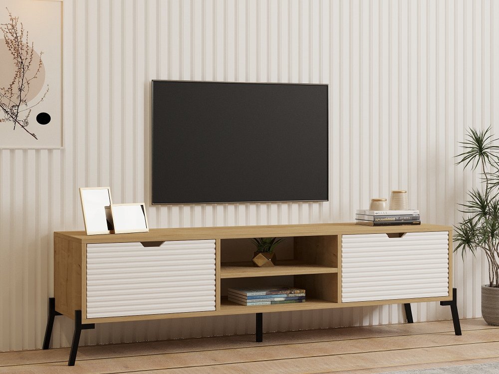TV stolík Nost - Sapphire Oak, White