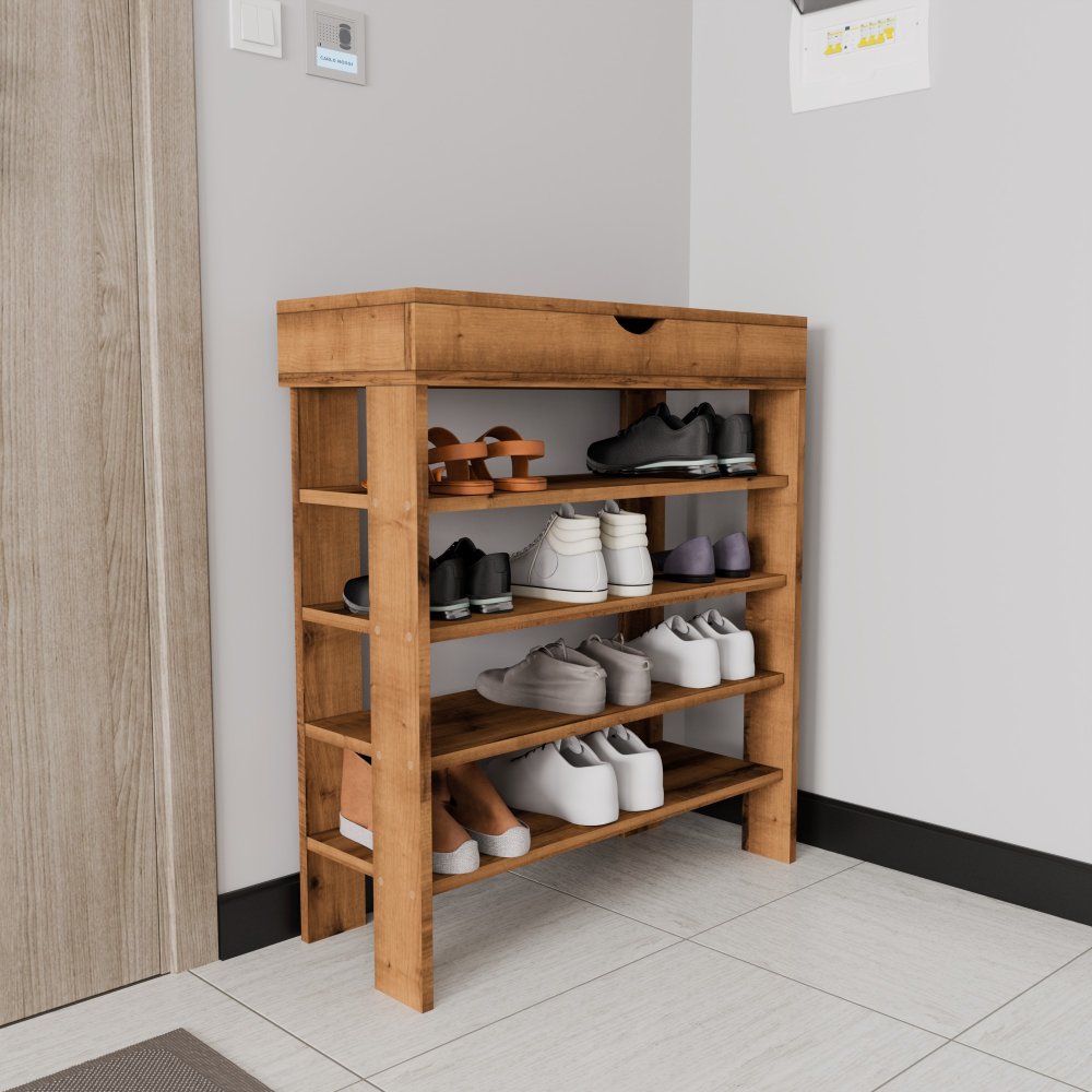 Skrinka na topánky / Botník Royal - Walnut