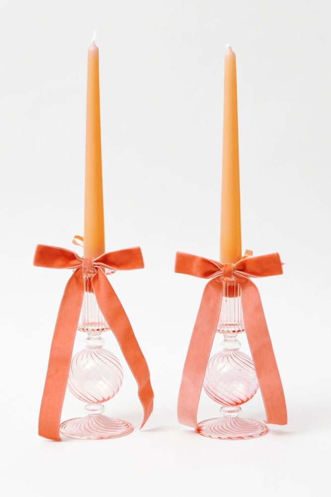 Súprava sviečok (2 kusy) Pastel 2 - Orange