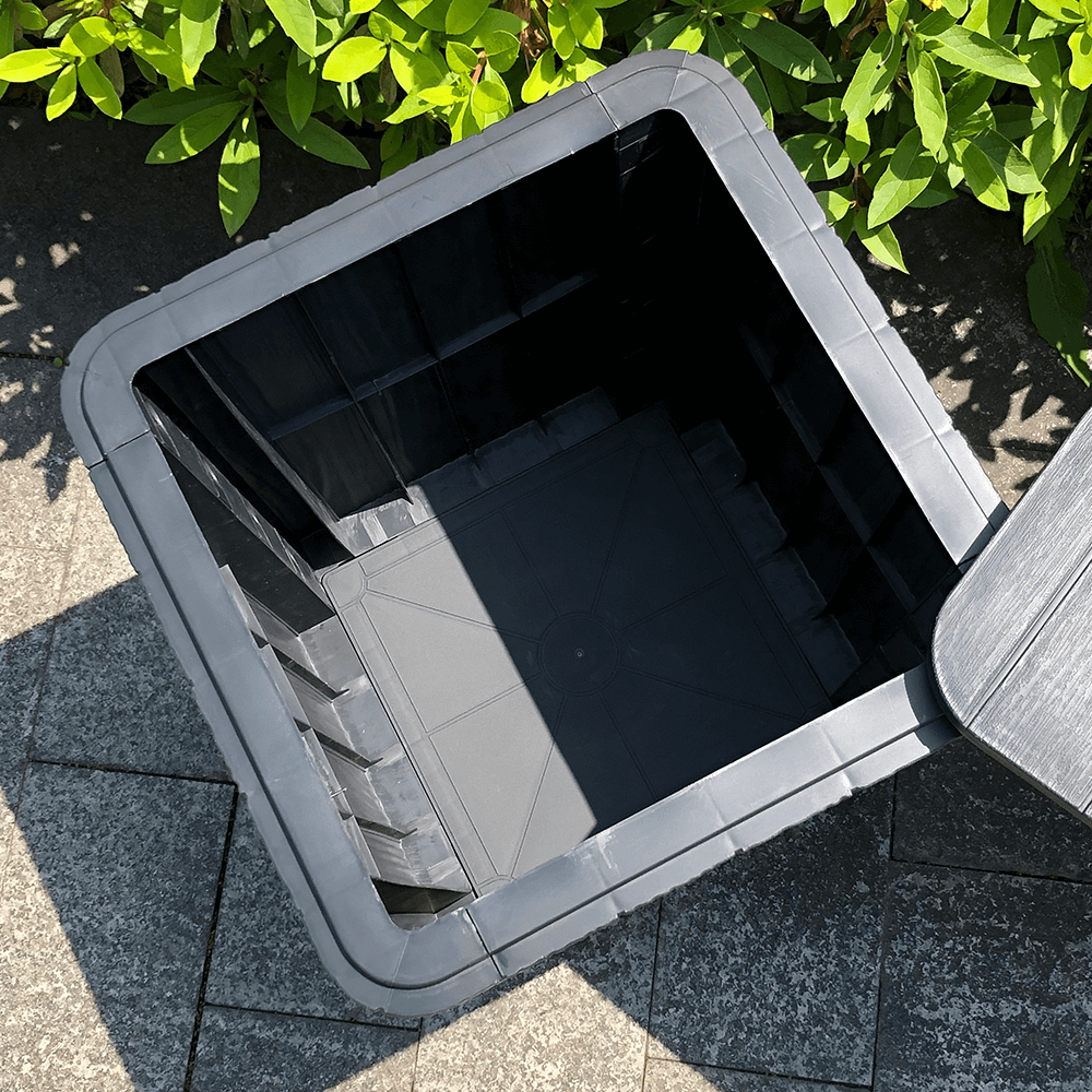 Zahradní stolek / úložný box IBLIS Tempo Kondela Bílá Obrázek