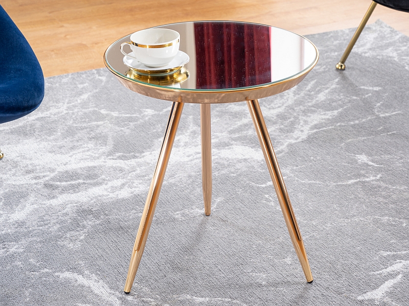 Odkládací stolek BORA C Signal Zlatá Obrázek