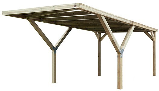 Drevený prístrešok na auto 612 Weka