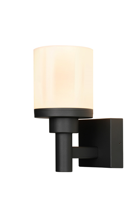 Nástenná záhradná lampa Saponia 17,8x25cm čierna 12W LED IP65