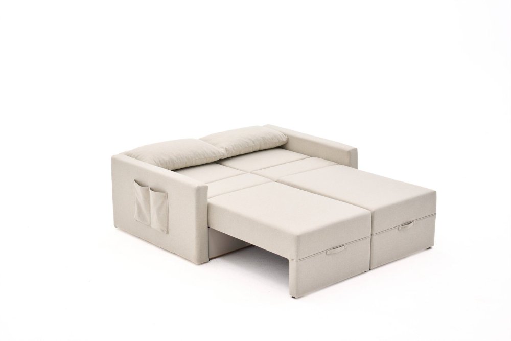 Dvoumístná rozkládací pohovka Saros - Cream (obrázek 5)