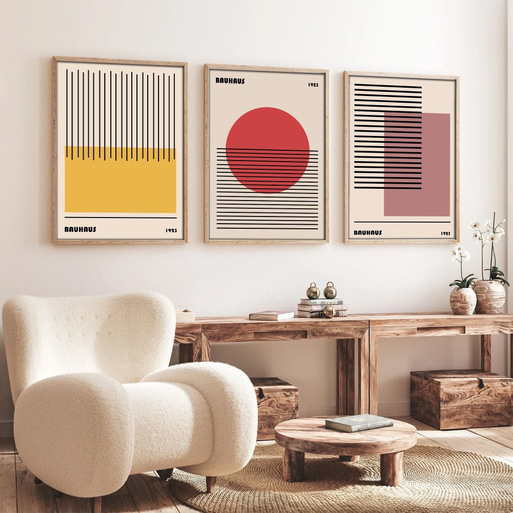 Dekoratívny rámovaný obraz z MDF (3 kusy) Huhu250 - 50 x 70