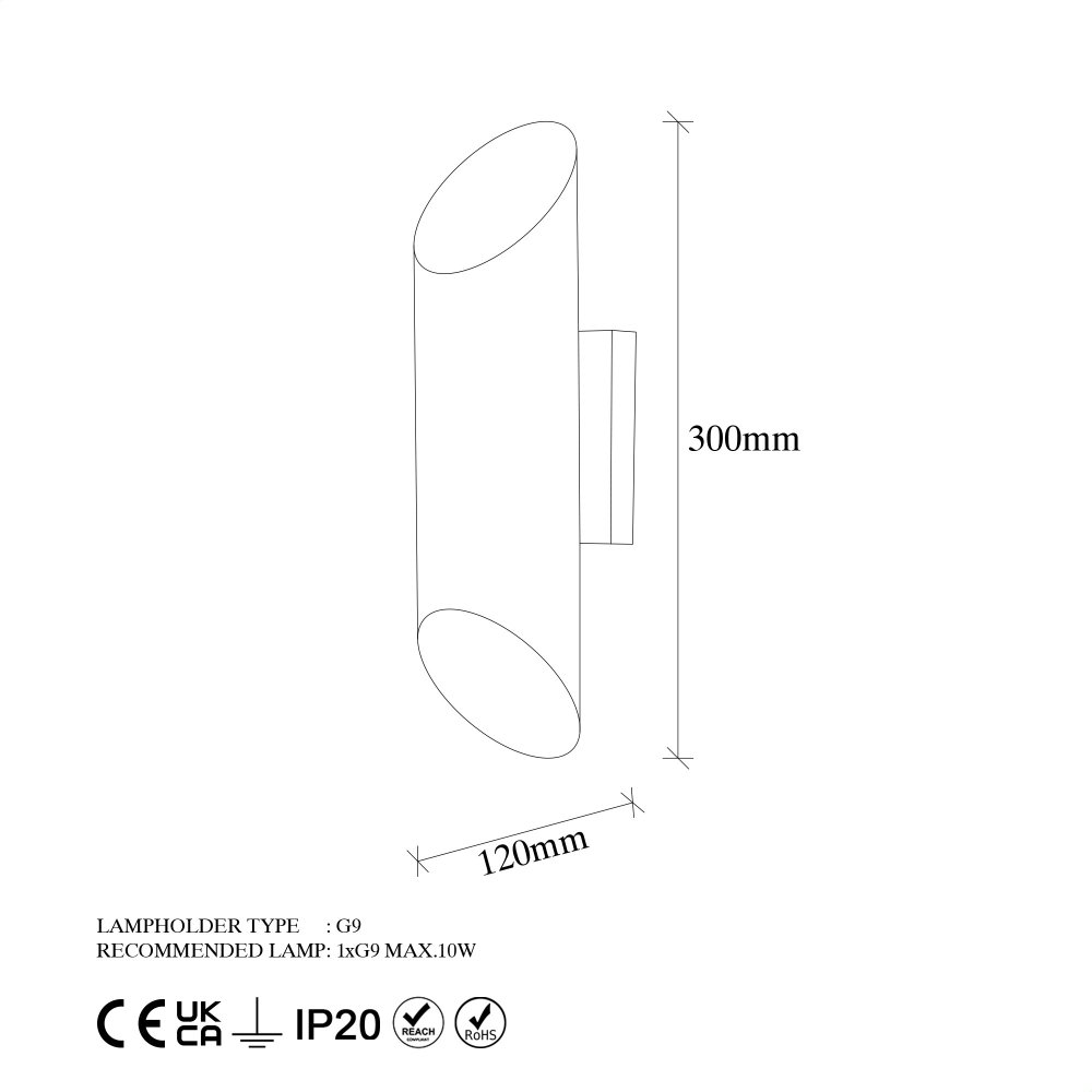 Nástěnná lampa Cut - 11810 (obrázek 4)