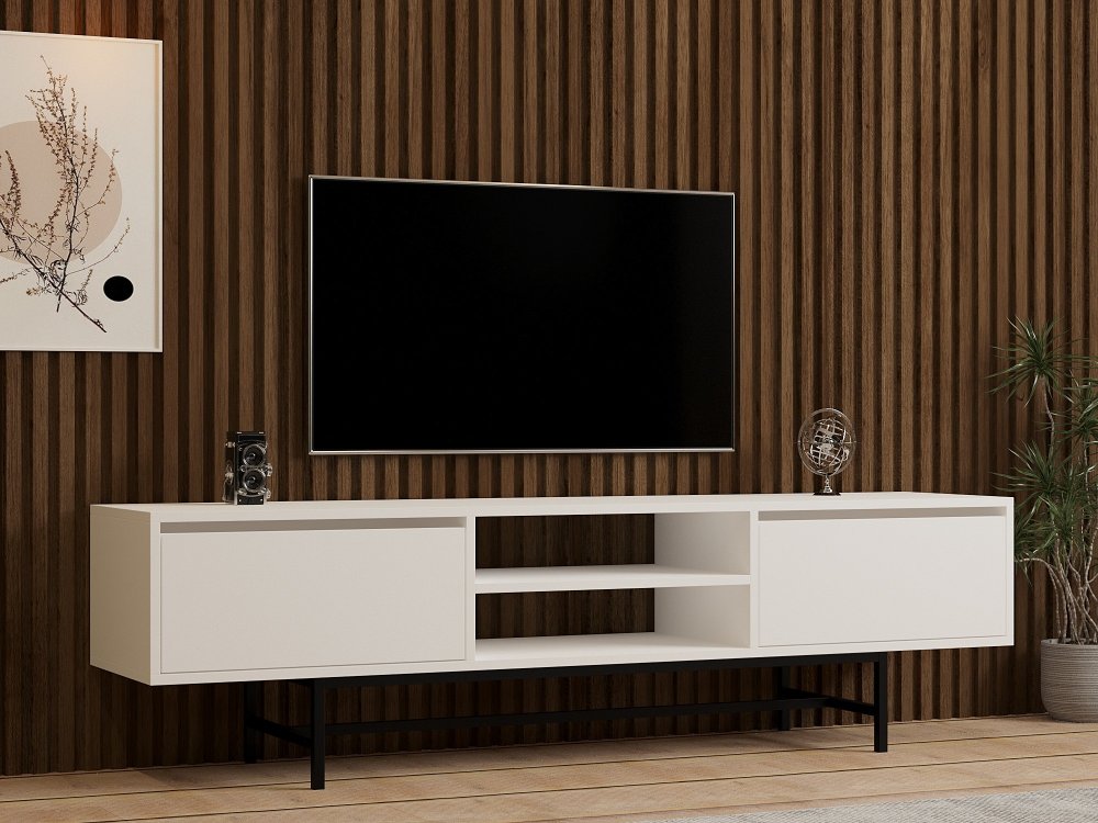 TV skrinka / Obývacia stena Tauber - White