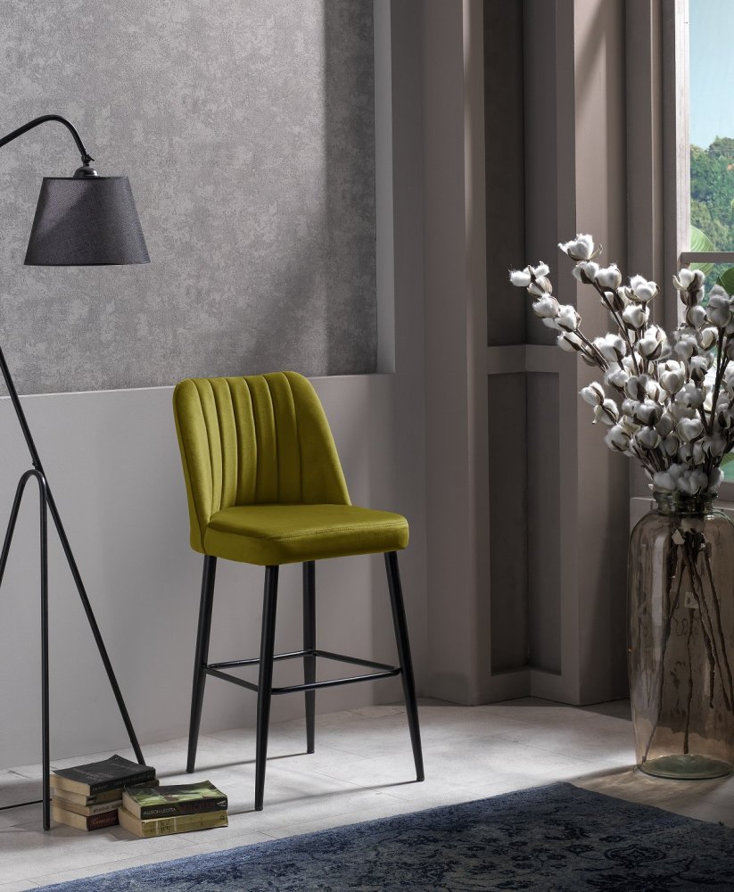 Bar Stool Set (4 Pieces) Vento - Yellow