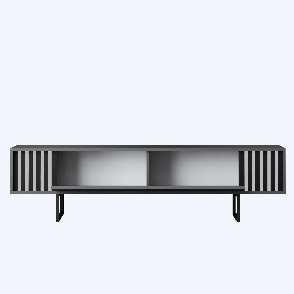 TV stolek Chrome Line - Anthracite, Black (obrázek 4)