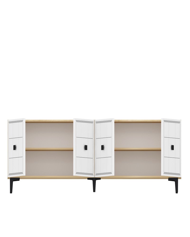 Konzolový stolek Yuka 150 - Sapphire Oak, White (obrázek 4)